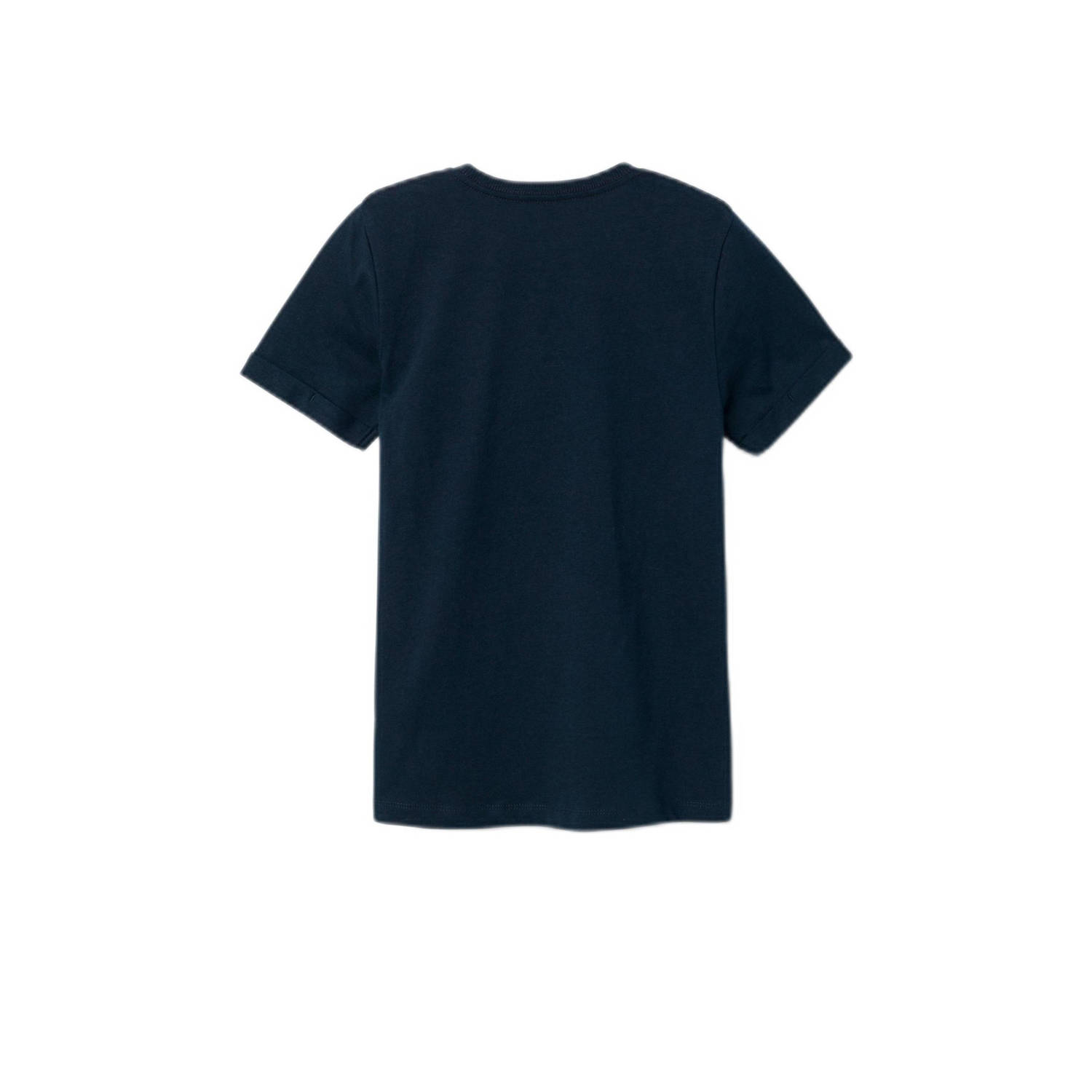 NAME IT KIDS T-shirt NKMZAZANKA met printopdruk donkerblauw