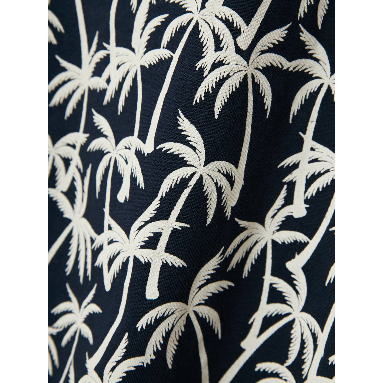 NAME IT KIDS T-shirt NKMVALTHER met all over print donkerblauw wit