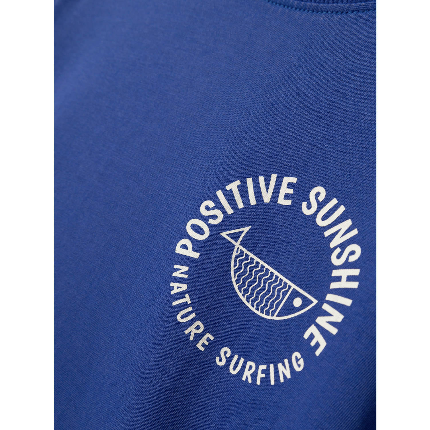 NAME IT KIDS T-shirt NKMFEMTEN met backprint hardblauw