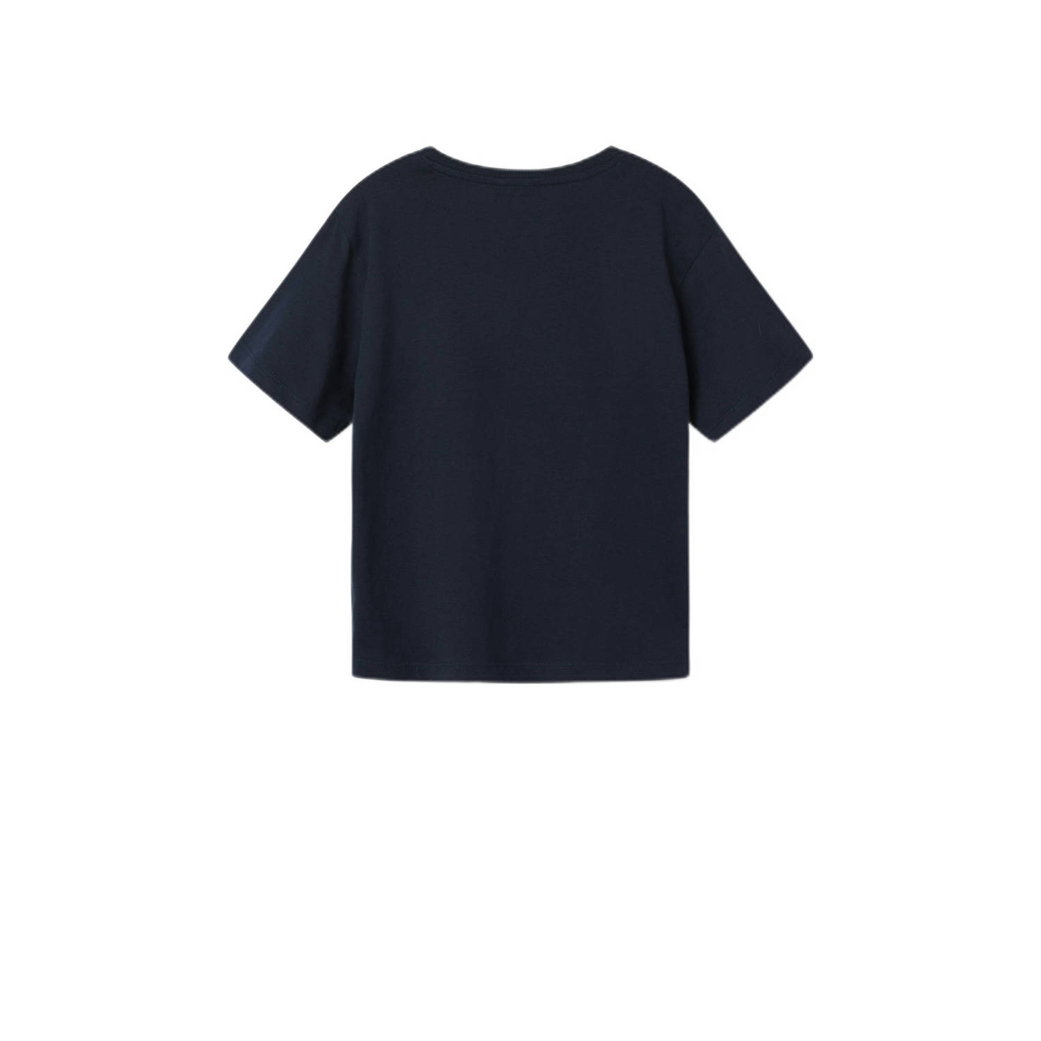 NAME IT KIDS T-shirt NKMVAGNO met printopdruk donkerblauw