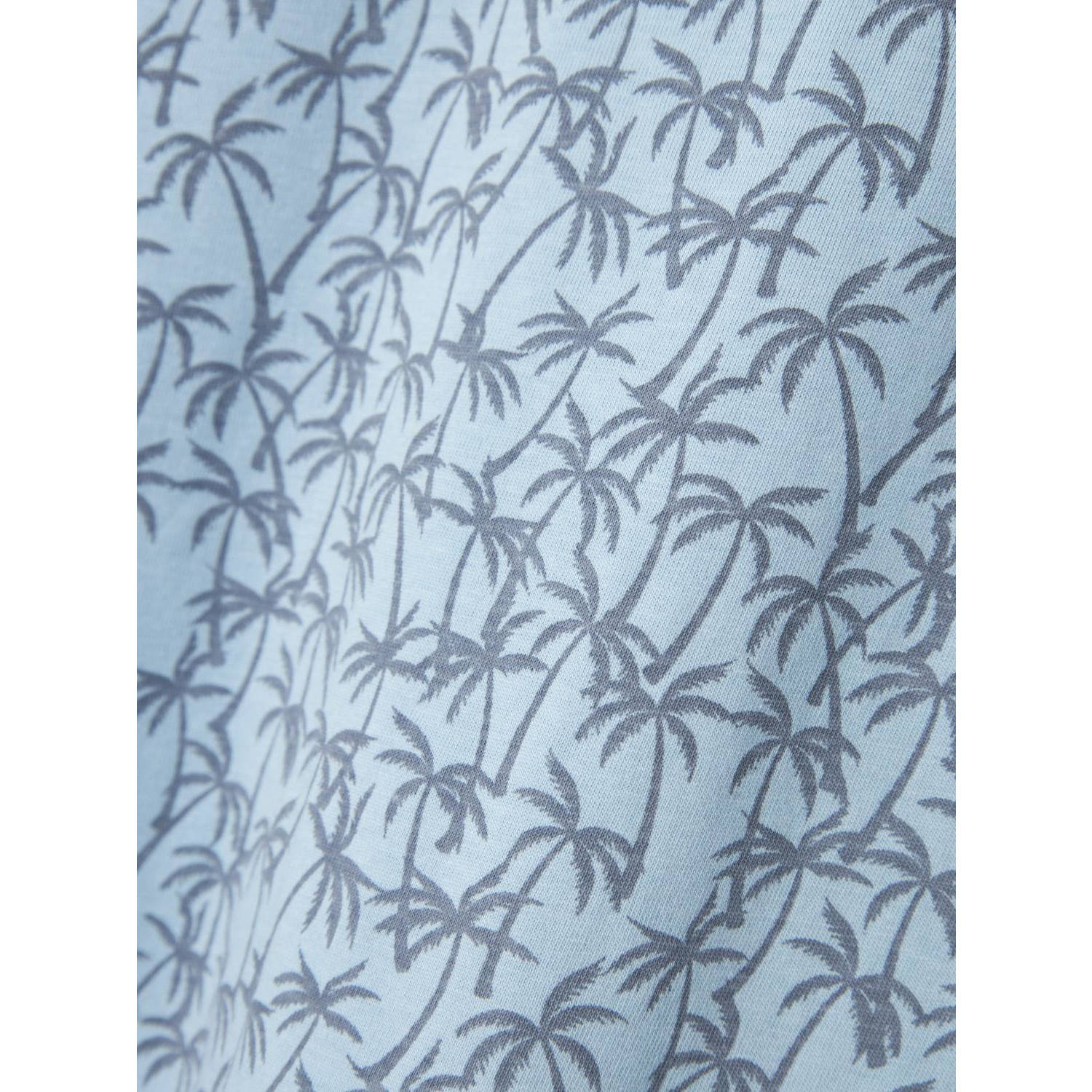 NAME IT KIDS T-shirt NKMVALTHER met all over print blauw