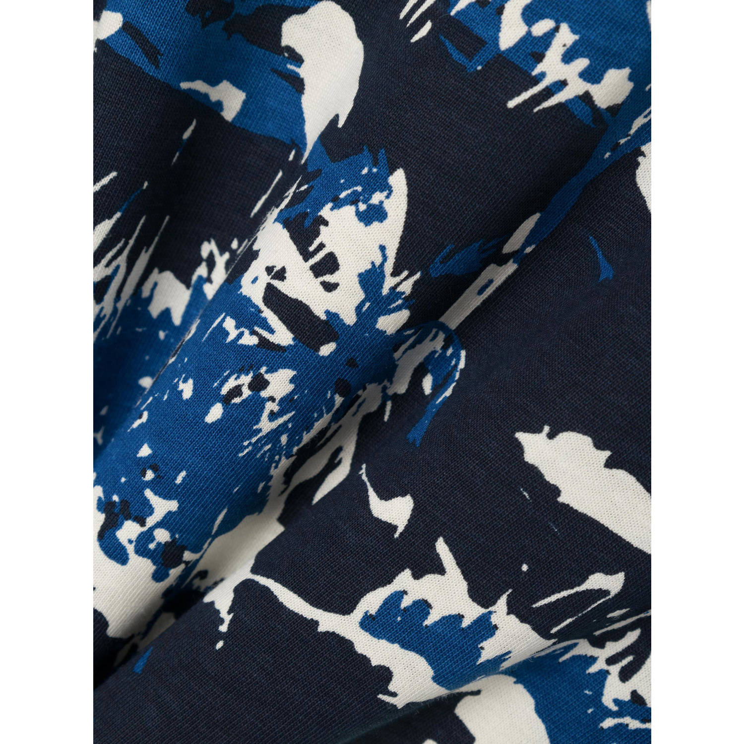NAME IT KIDS T-shirt NKMZANULLE met all over print donkerblauw blauw