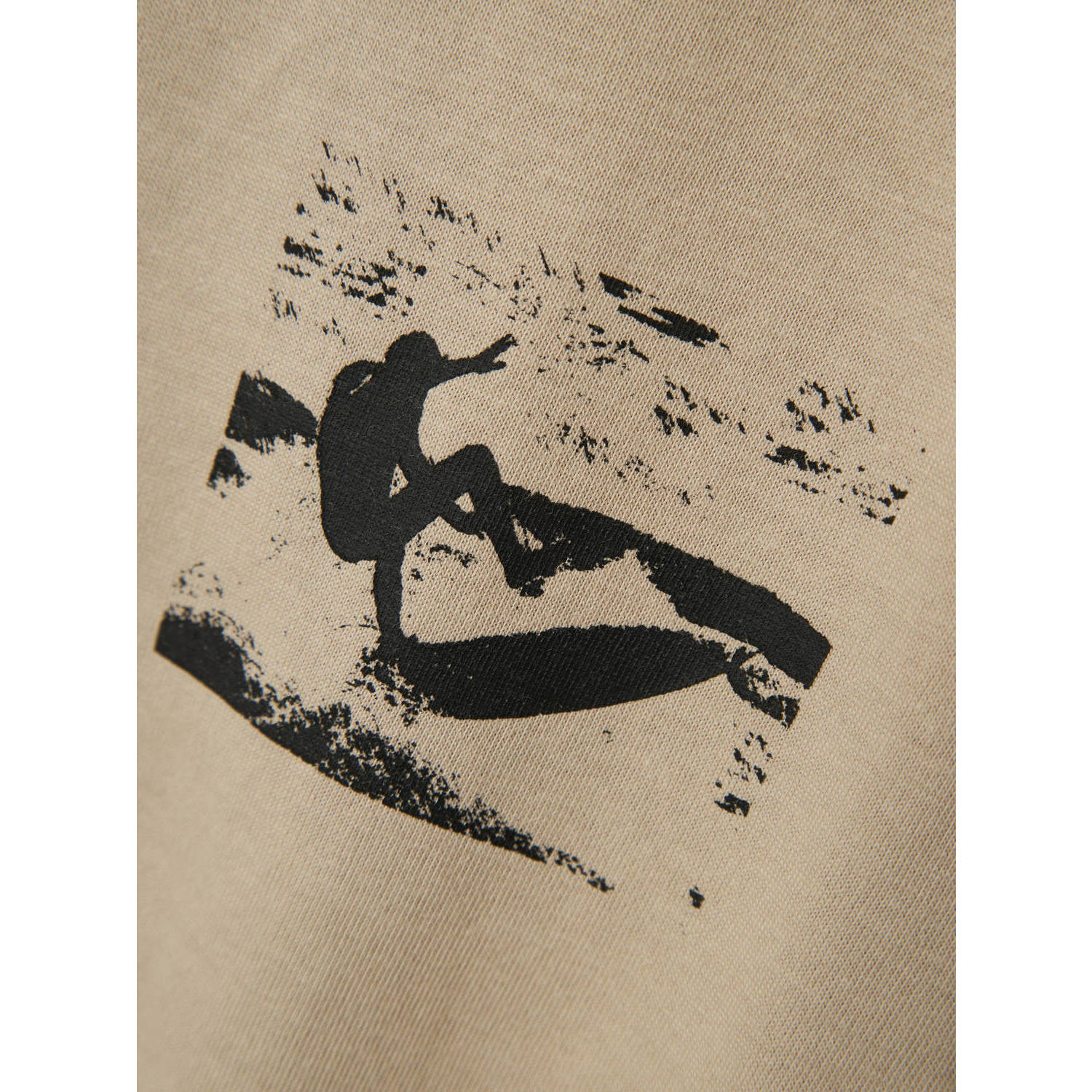 NAME IT KIDS T-shirt NKMVELIX met backprint zand