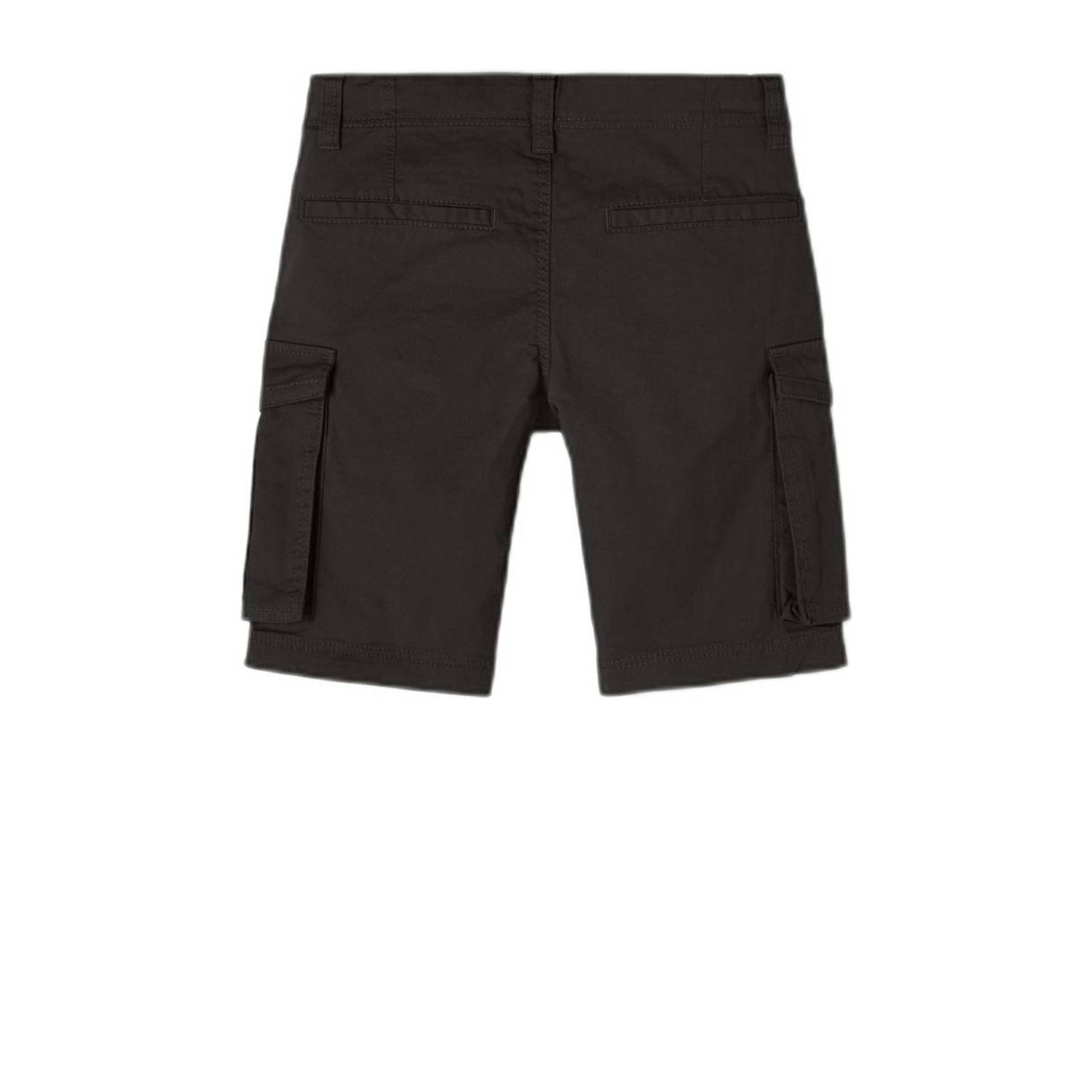 NAME IT KIDS regular fit cargo short NKMRYAN zwart