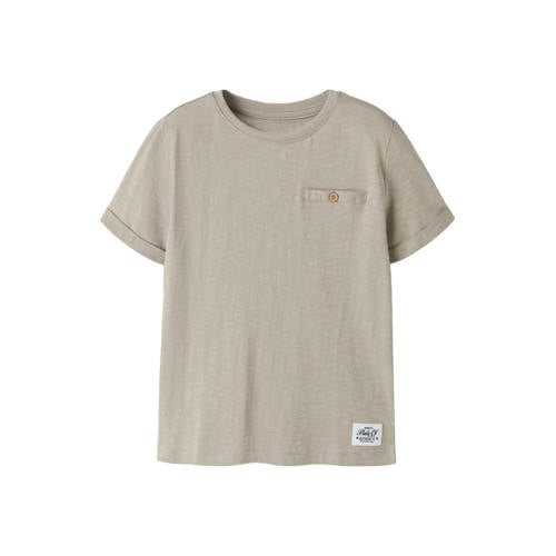 NAME IT KIDS T-shirt NKMVINCENT grijszand afbeelding