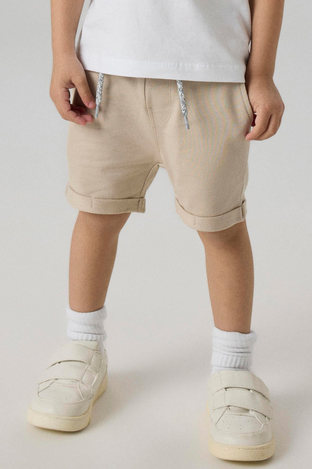 NAME IT KIDS sweatshort NKMVERMO grijszand