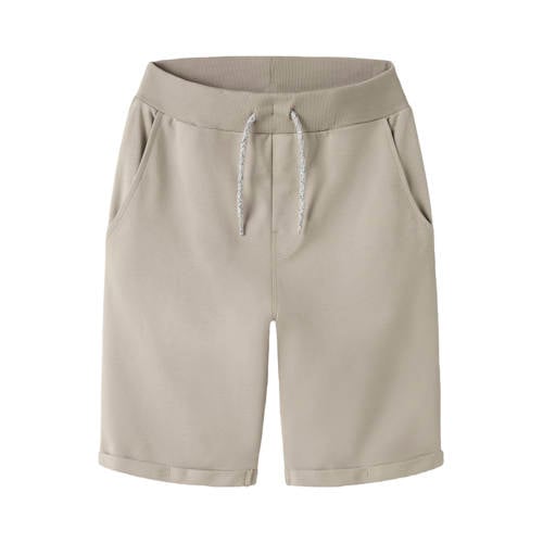 NAME IT KIDS sweatshort NKMVERMO grijszand afbeelding