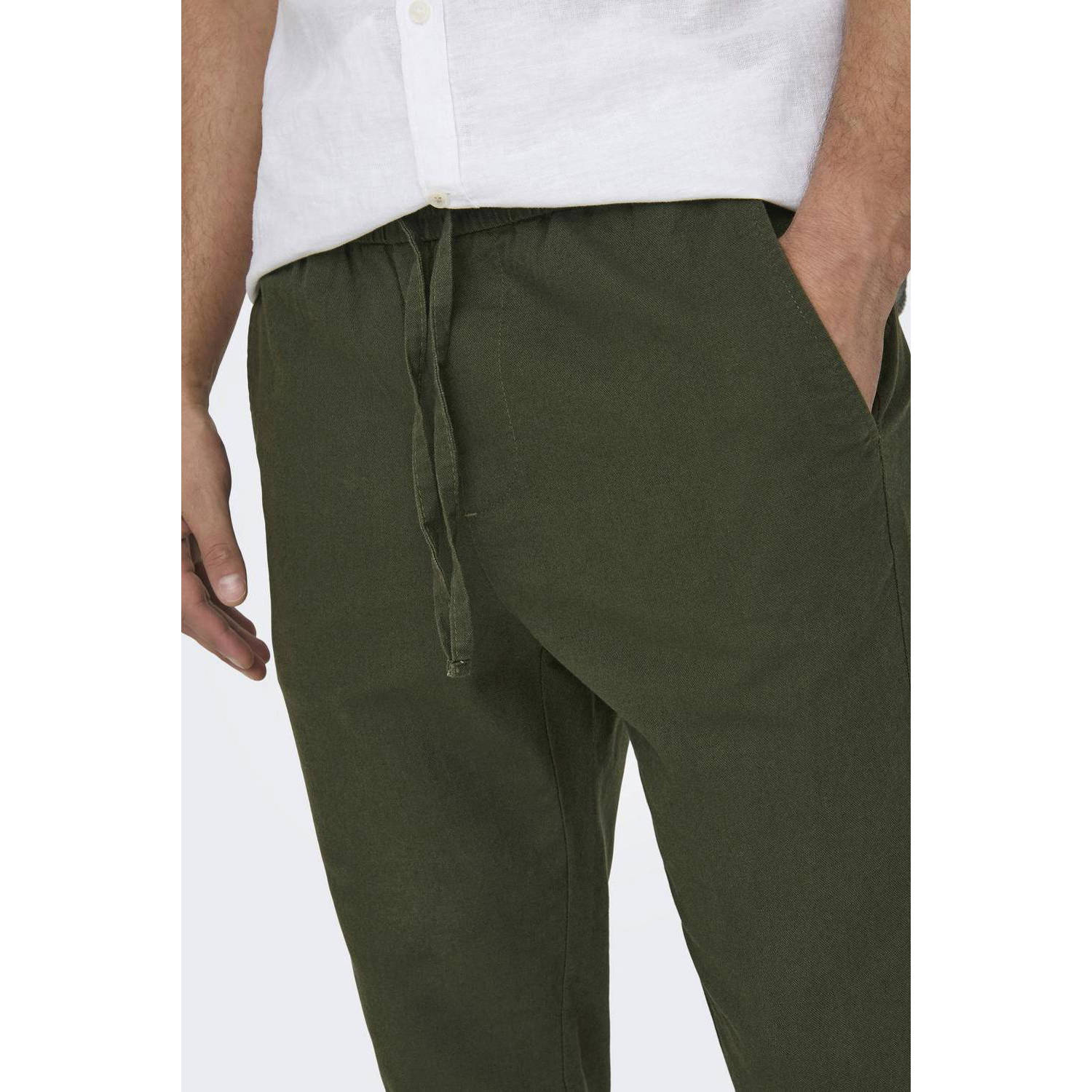 ONLY & SONS tapered fit broek ONSLINUS