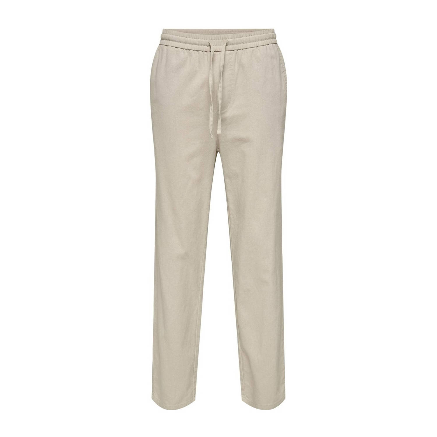 ONLY & SONS Trainingsbroek ONSSINUS LOOSE 0007 COT LIN PANT NOOS