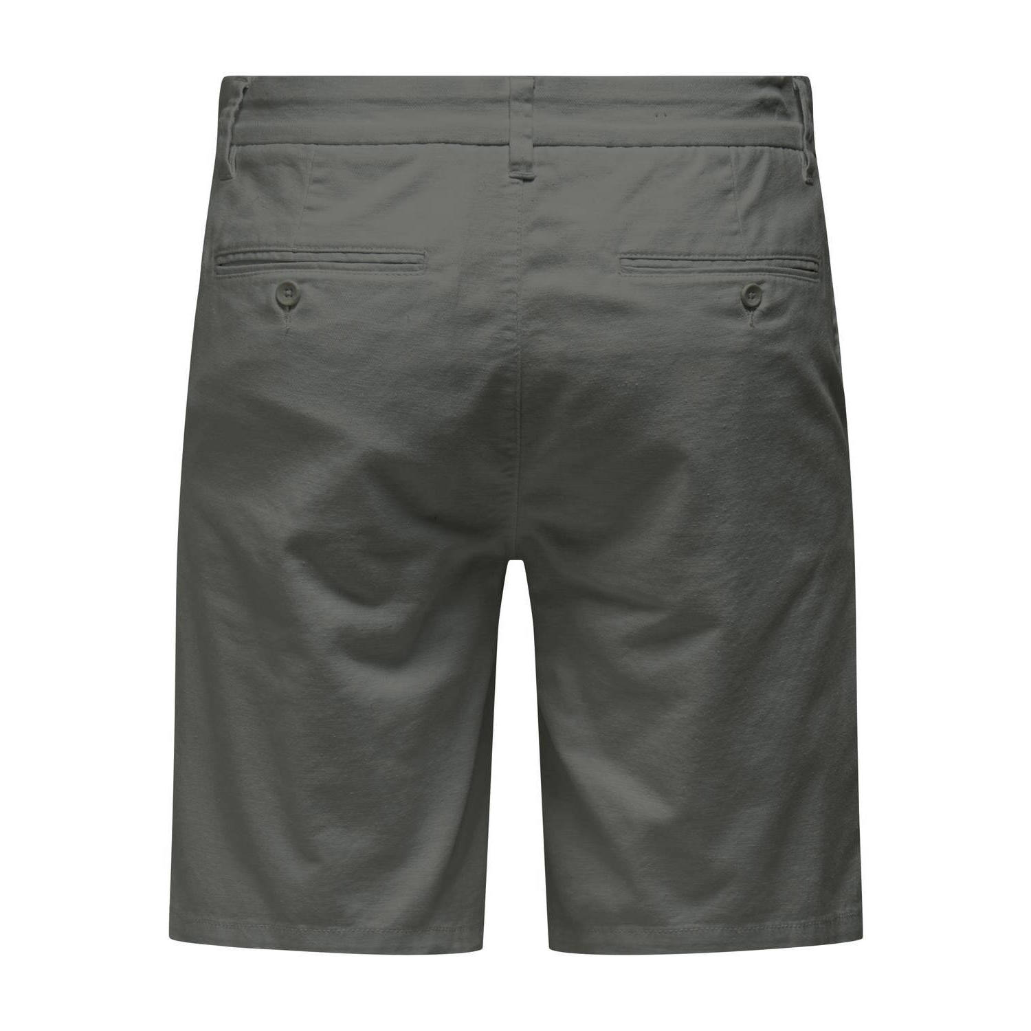 ONLY & SONS slim fit short ONSMARK 0011 COTTON LINEN SHORTS
