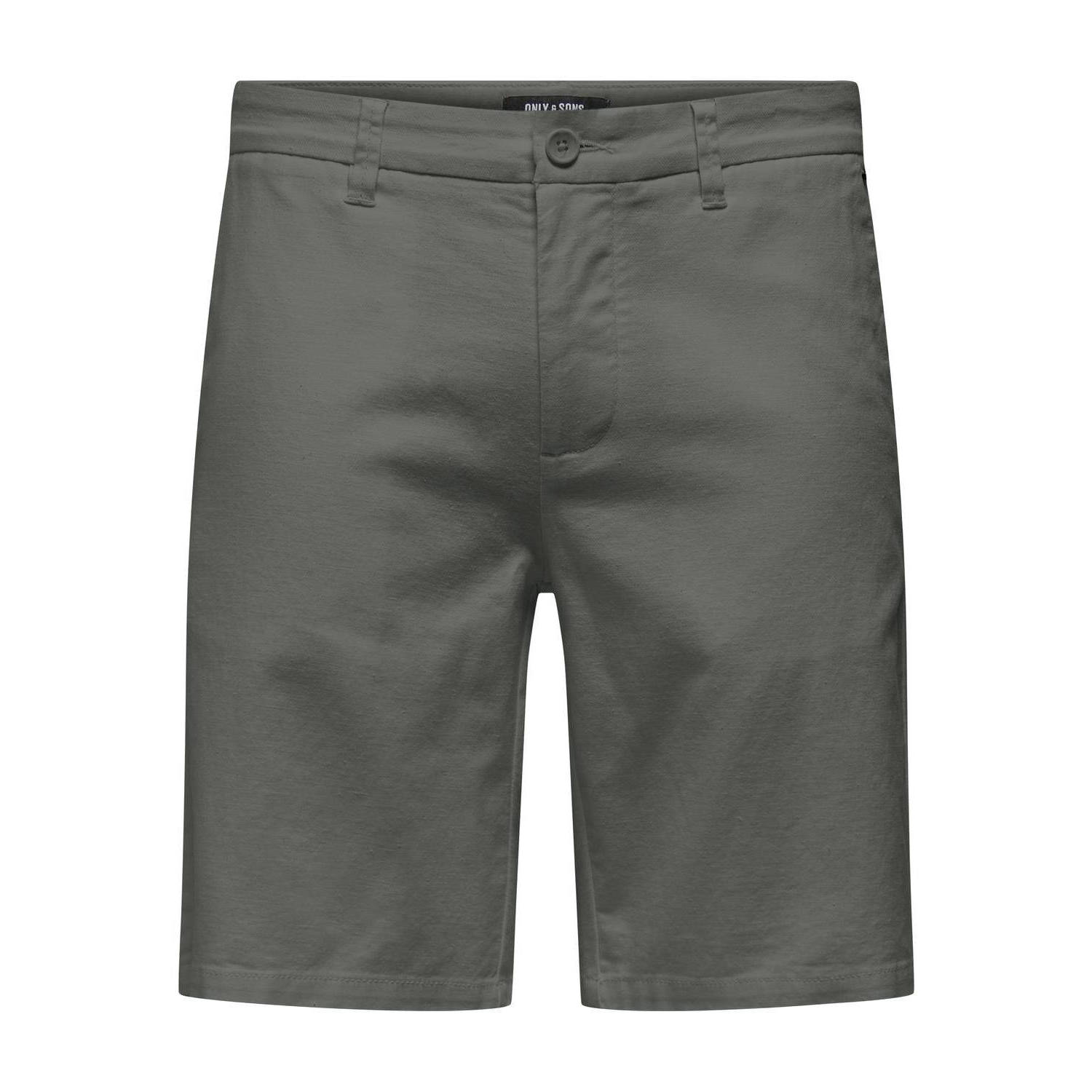 ONLY & SONS slim fit short ONSMARK 0011 COTTON LINEN SHORTS