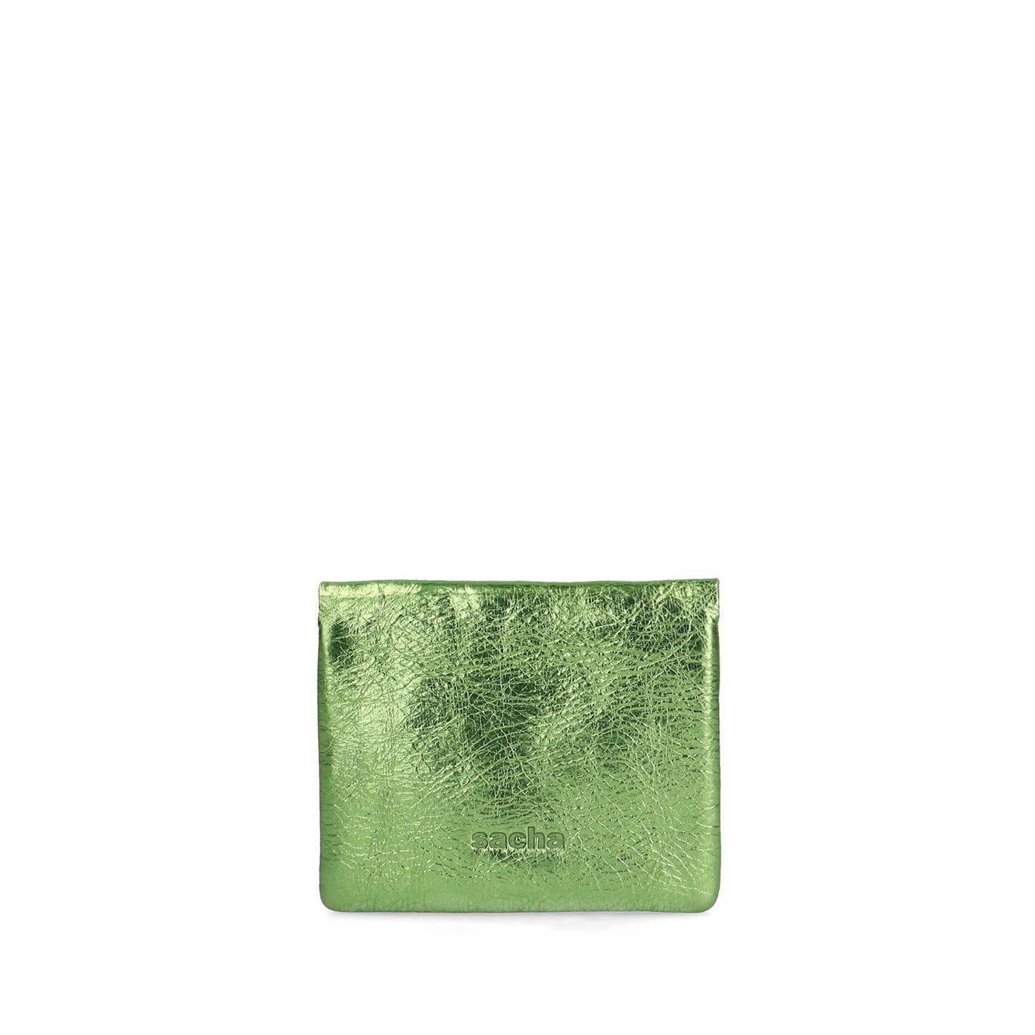 Sacha metallic portemonnee groen