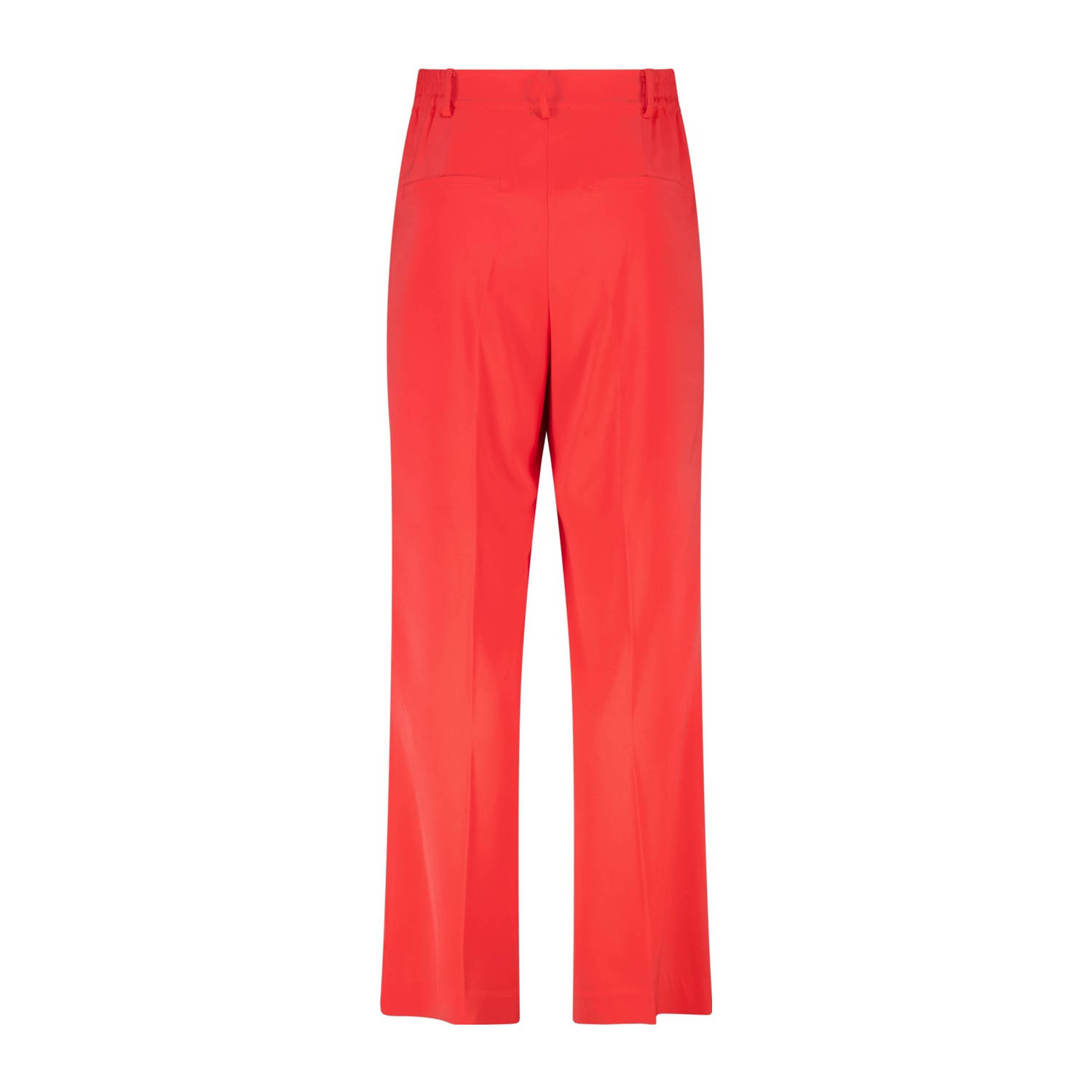 MS Mode high waist straight fit pantalon rood