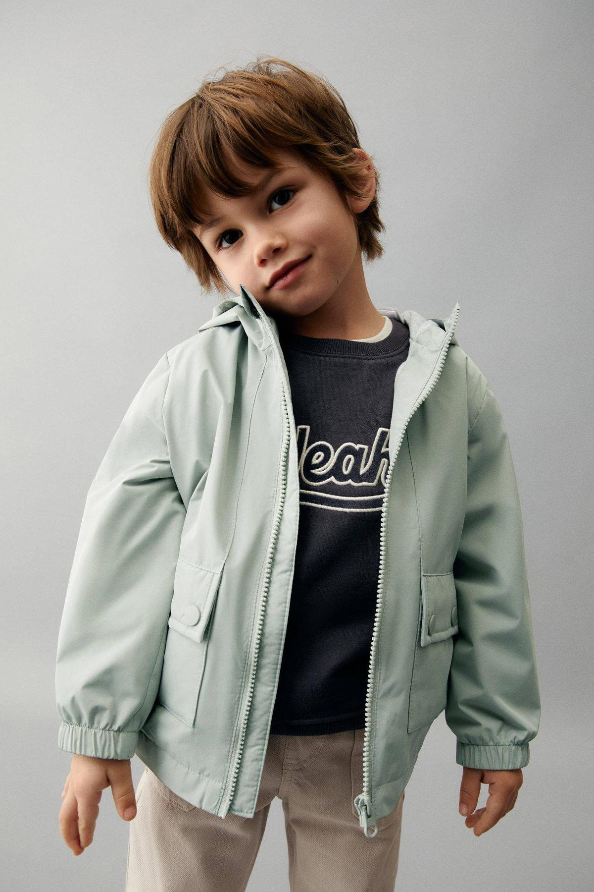 Mango Kids zomerjas mintgroen wehkamp