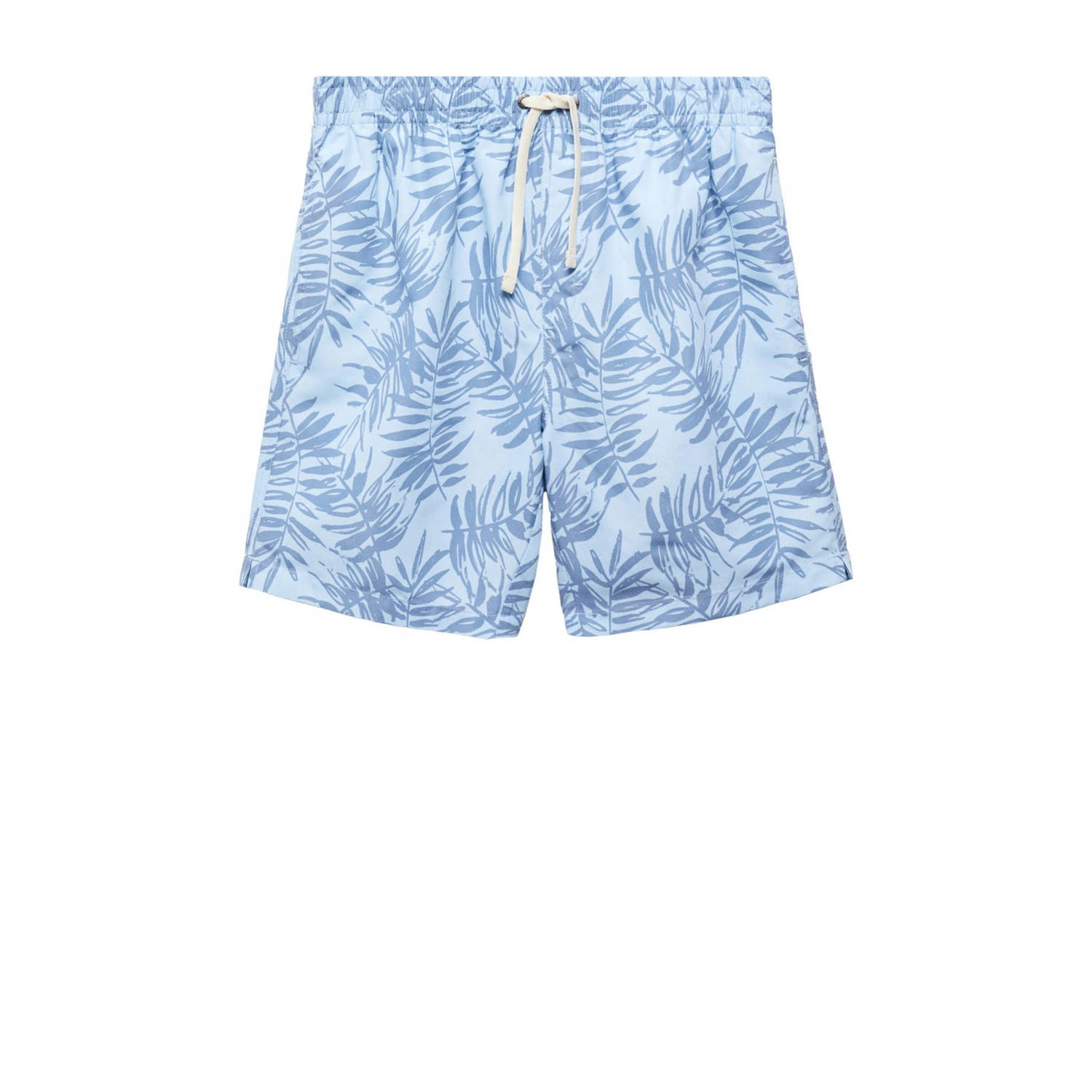 Mango Kids zwemshort lichtblauw Jongens Polyester All over print 158(XXS)