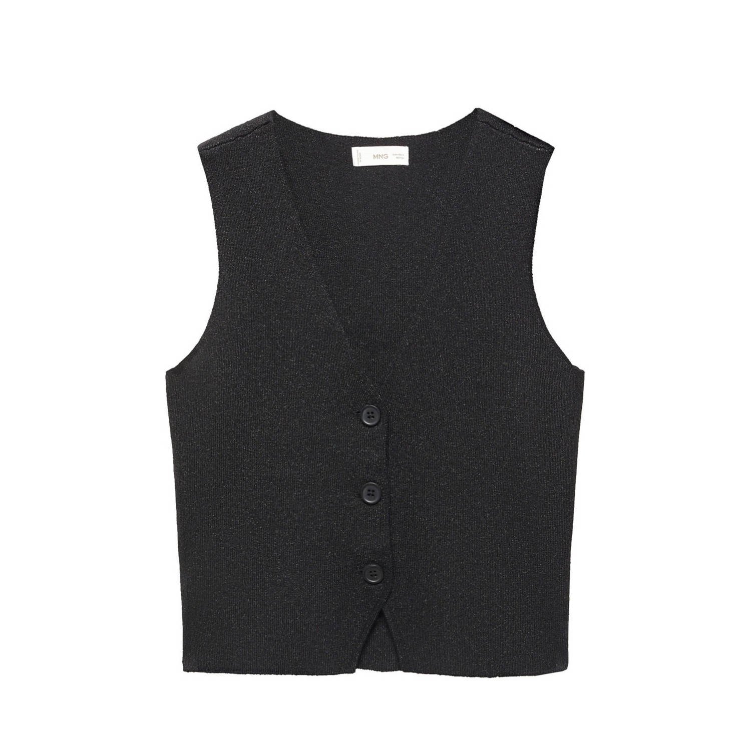 Mango Kids gilet zwart