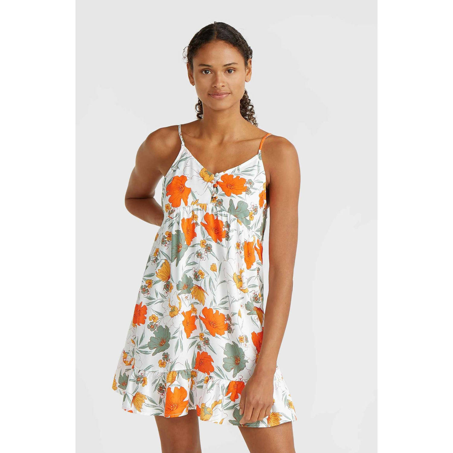 O'Neill strandjurk Malu Beach wit oranje groen