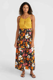 thumbnail: Zwarte dames O'Neill strandrok Alofa gemaakt van viscose en met knoopsluiting