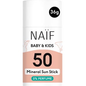 Baby & Kids 0% parfum minerale zonnebrand stick factor 50 - 36 gr