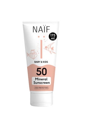 Wehkamp NAÏF Baby & Kids minerale zonnebrandcrème factor 50 - 175 ml aanbieding