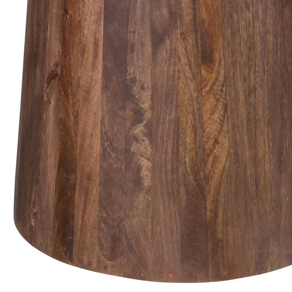 WOOOD Limit Eetkamertafel - Mangohout - Walnoot - 76x130x130