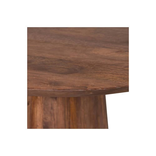Wehkamp WOOOD WOOOD Limit Eetkamertafel - Mangohout - Walnoot - 76x130x130 aanbieding