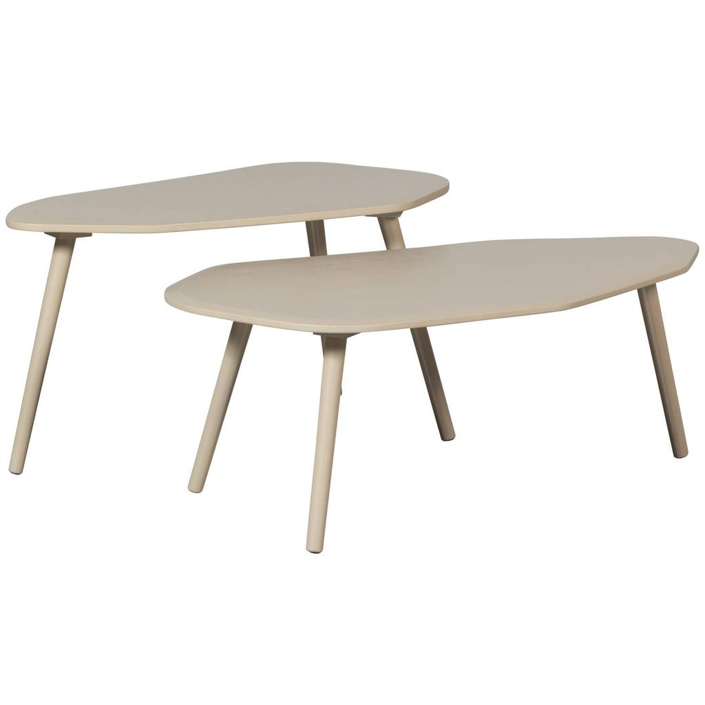 WOOOD WOOOD Davina Bijzettafels - MDF - Dust - 40x90x50