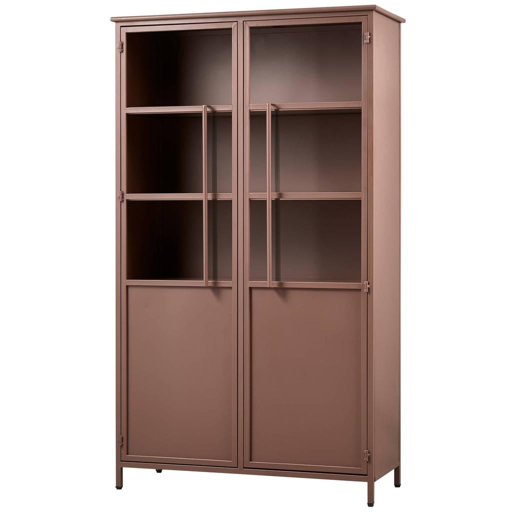 WOOOD WOOOD Exhibit Vitrinekast - Metaal - Zwart - 170x99x44