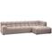 WOOOD WOOOD Allure Chaise Longue Bank Rechts - Stof - Naturel - 79x324x165