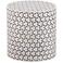 WOOOD WOOOD Neva Sidetable - Bone Inlay - Zwart/Wit - 40x37x37