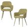 WOOOD WOOOD Jenny Eetkamerstoelen - Geweven Stof - Bruin - Set van 2