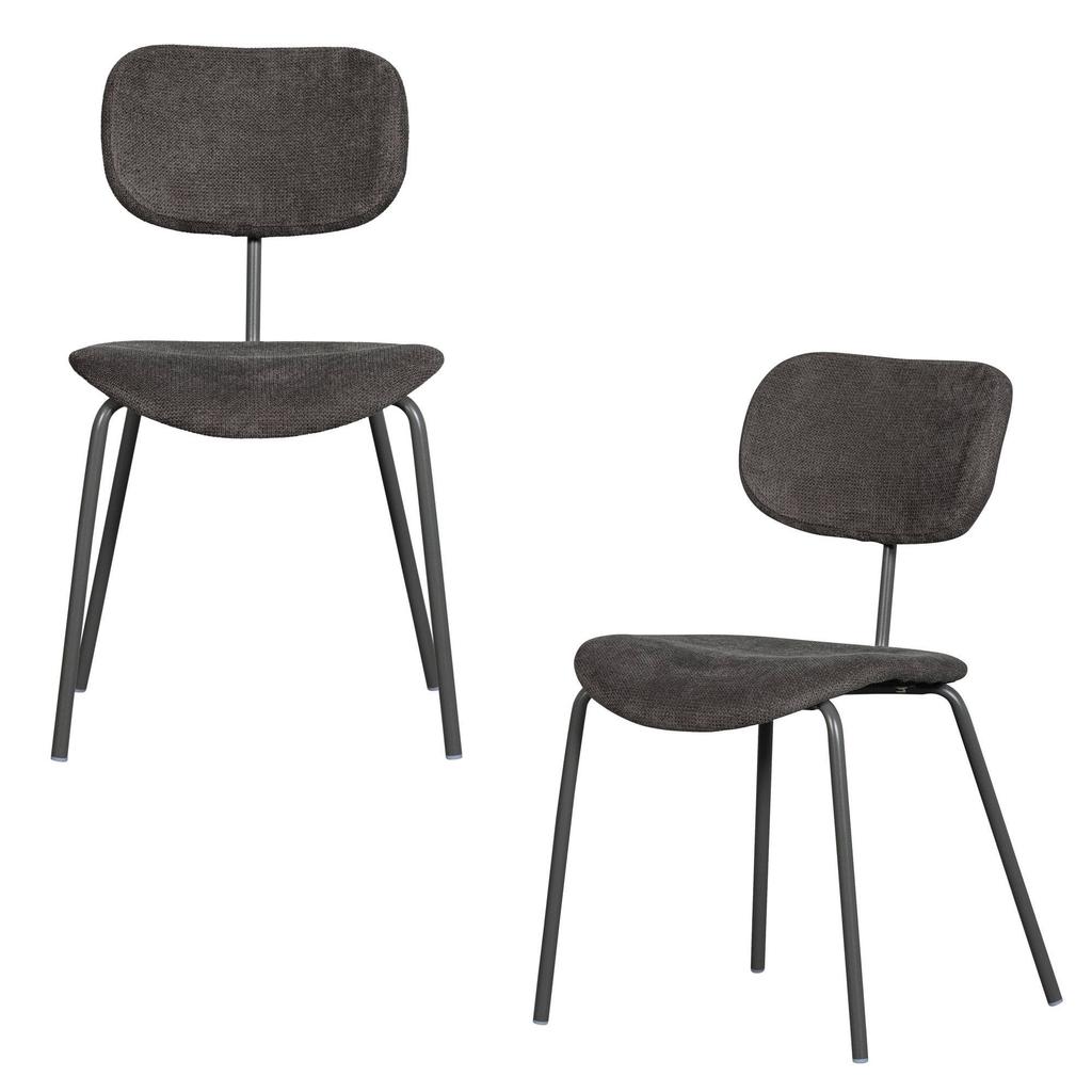 WOOOD WOOOD Link Eetkamerstoelen - Polypropyleen - Zand - Set van 2