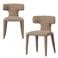 WOOOD WOOOD Permit Eetkamerstoelen - Polyester - Cinnamon - Set van 2