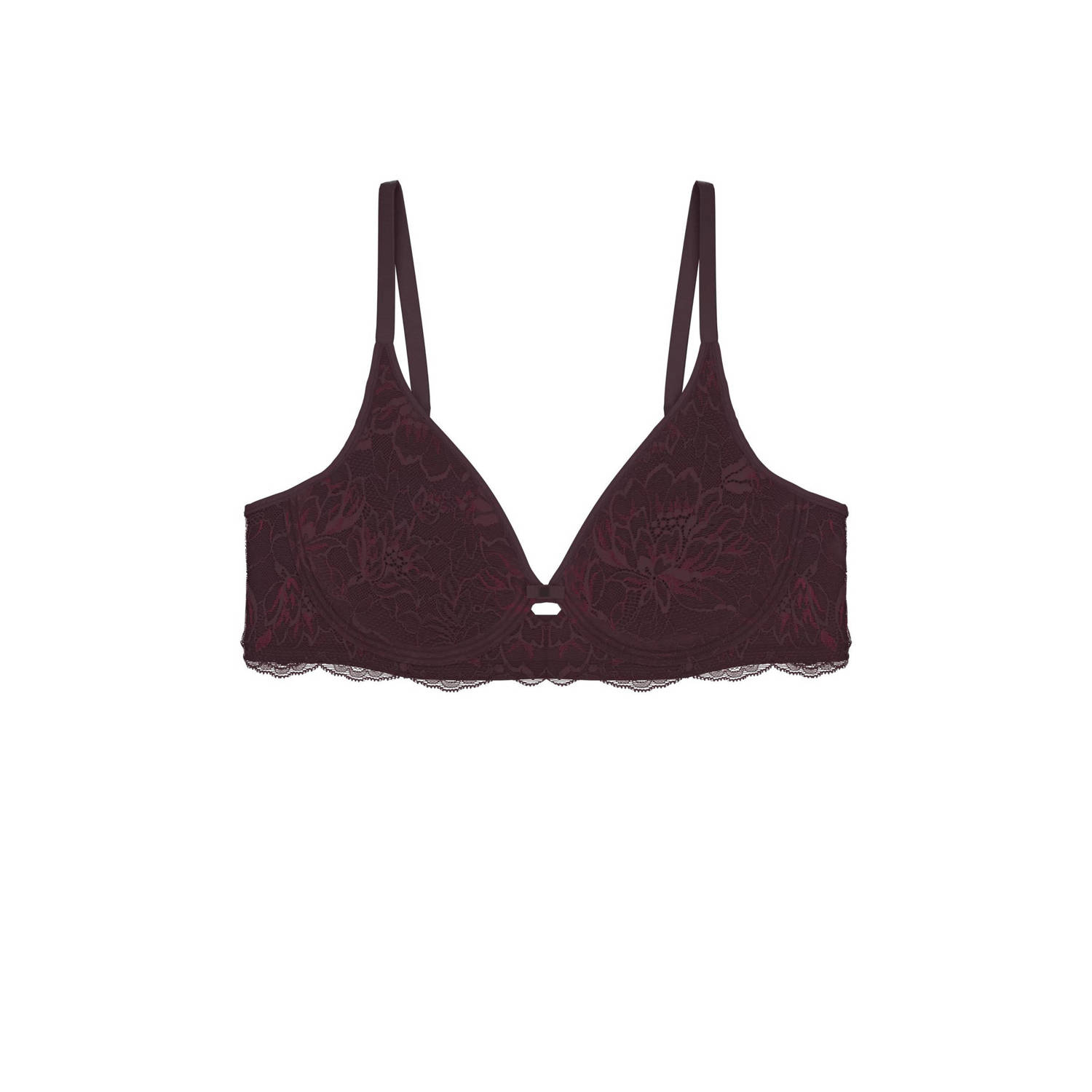Triumph niet-voorgevormde beugelbh Amourette Charm Conscious donkerrood