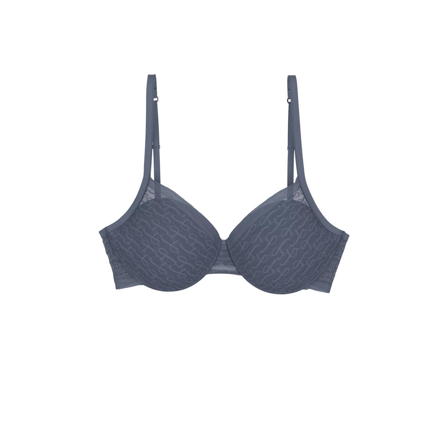 Triumph voorgevormde beugelbh Signature Sheer blauw