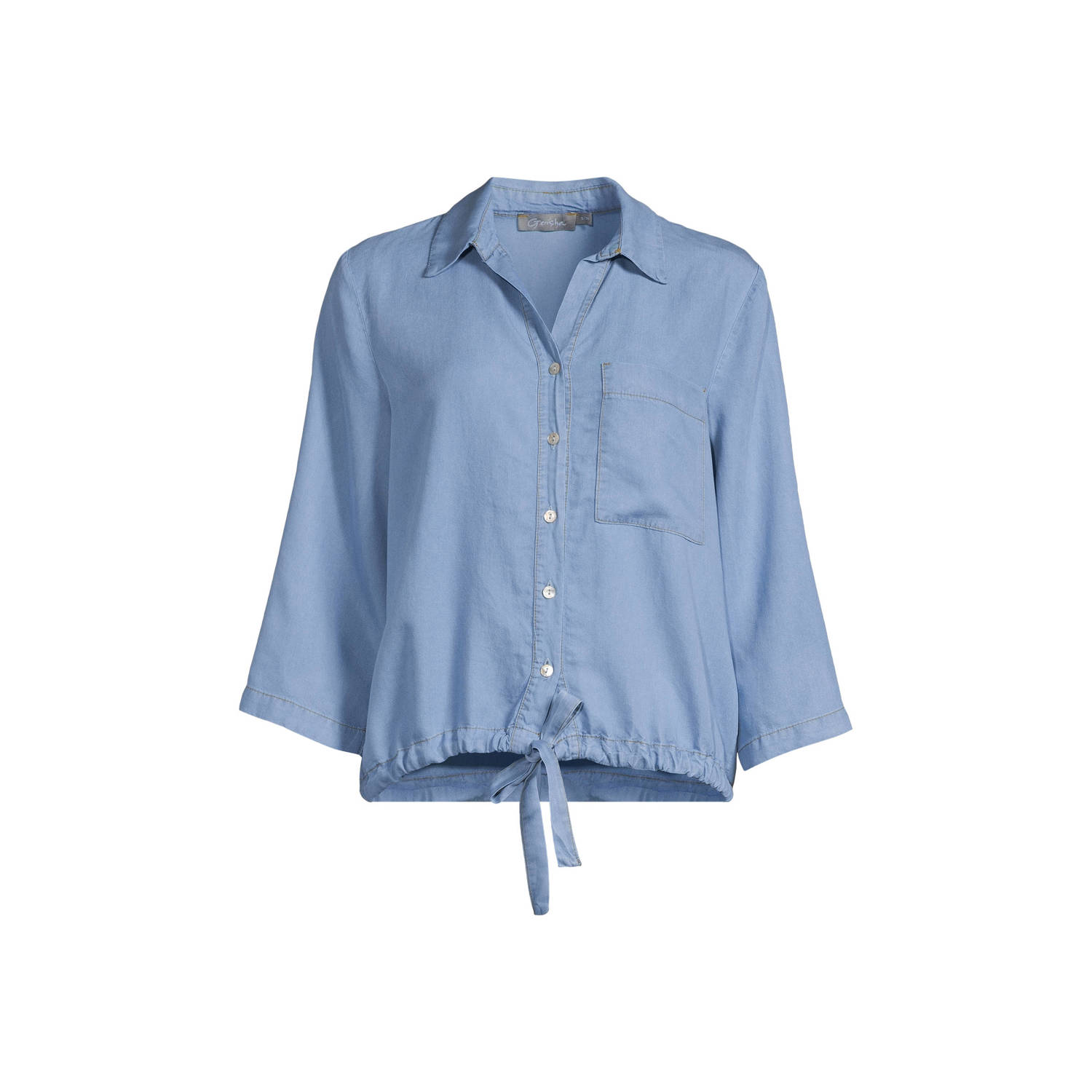 Geisha blouse light blue denim