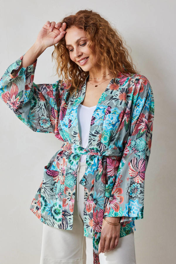 Chiffon Kimono Vesten voor Dames Losse Kimono'S met Open Voorkant