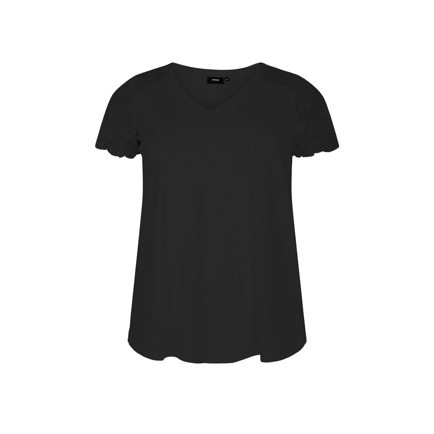 Zizzi T-shirt zwart