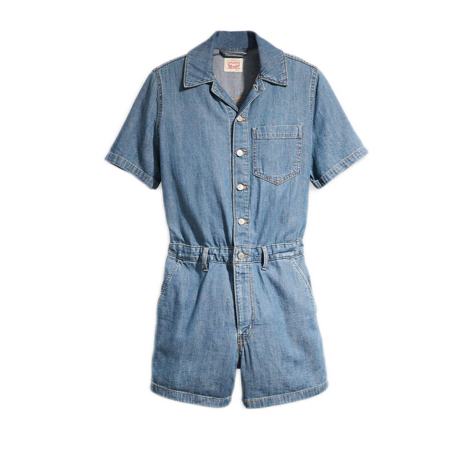 Levi's Jumpsuit met knoopsluiting en borstzak