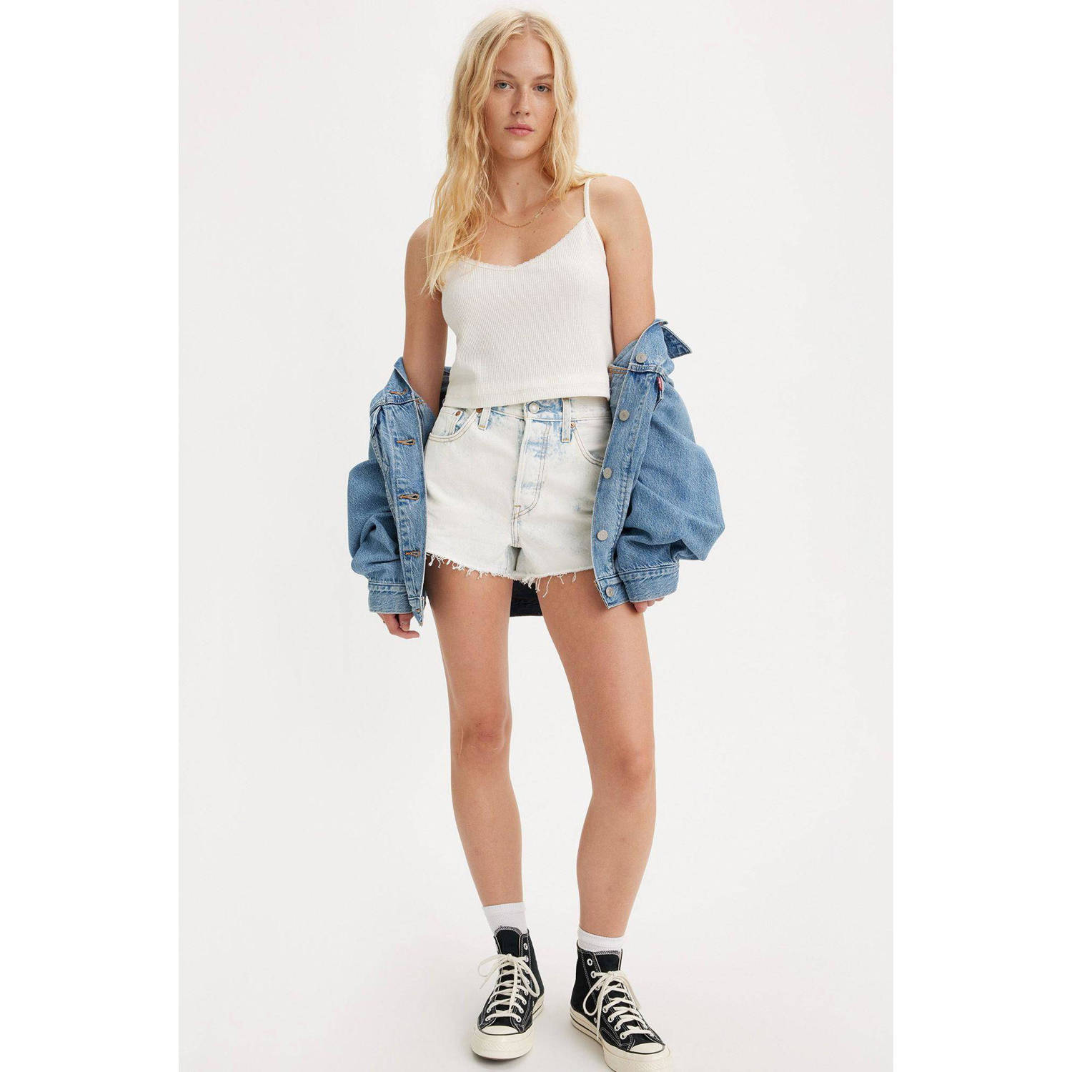 Levi's 501 high waist regular fit denim short