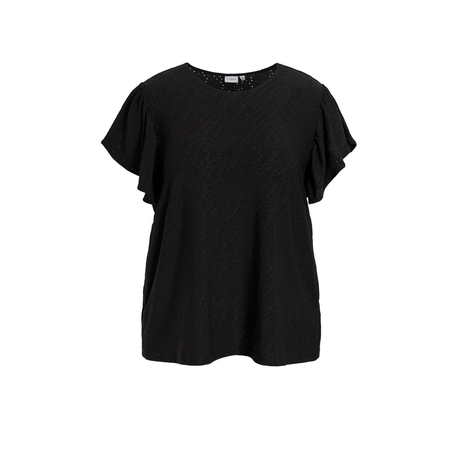 EVOKED VILA blousetop VIKAWA zwart