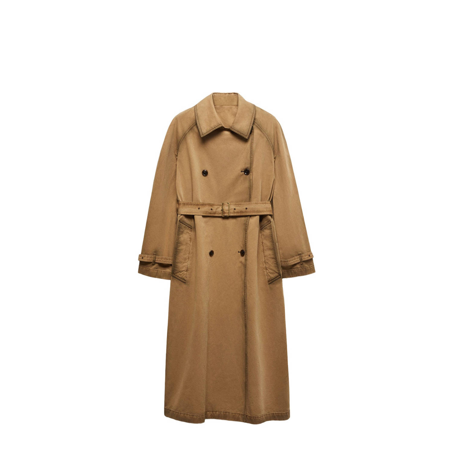 Mango trenchcoat jas beige