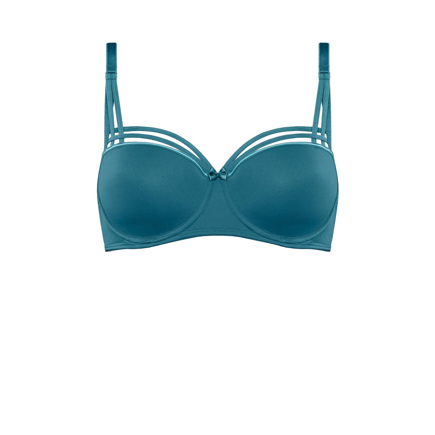 Marlies Dekkers dame de paris balconette bh wired padded petrol and light blue