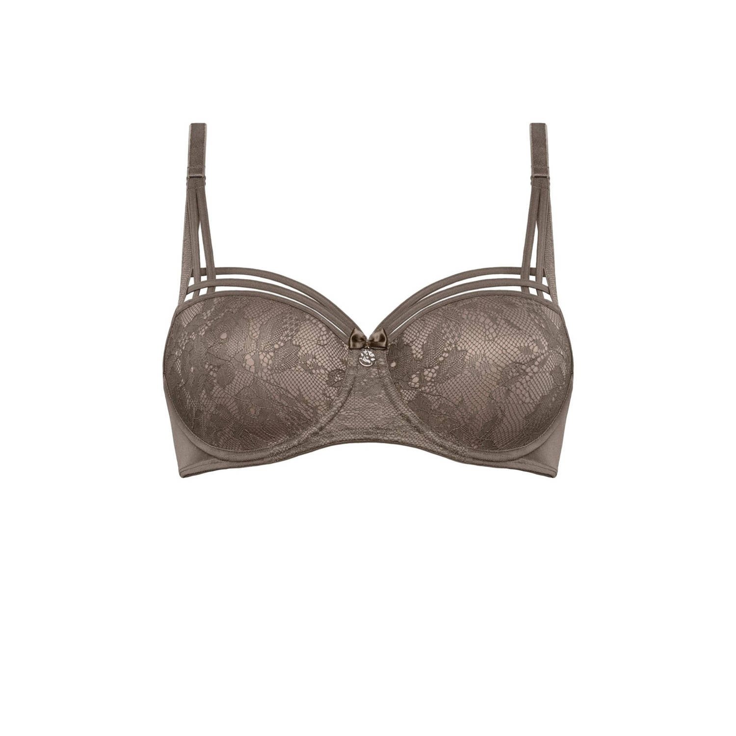 Marlies Dekkers dame de paris balconette bh wired padded cappuccino brown