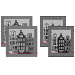 Canal thee- en keukendoek (set van 4)
