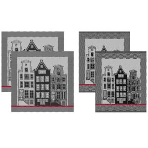 Canal thee- en keukendoek (set van 4)