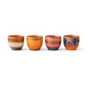 thumbnail: HKLIVING mok 70s (Ø8 cm) (250 ml) (set van 4)