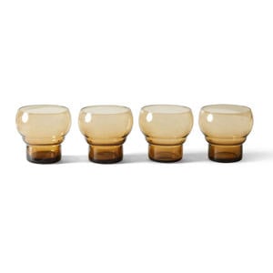 waterglas 70s - (Ø9 cm) (set van 4)