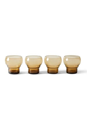 waterglas 70s - (Ø9 cm) (set van 4)