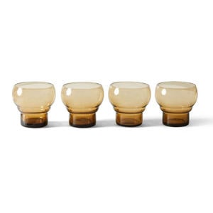 waterglas 70s - (Ø9 cm) (set van 4)